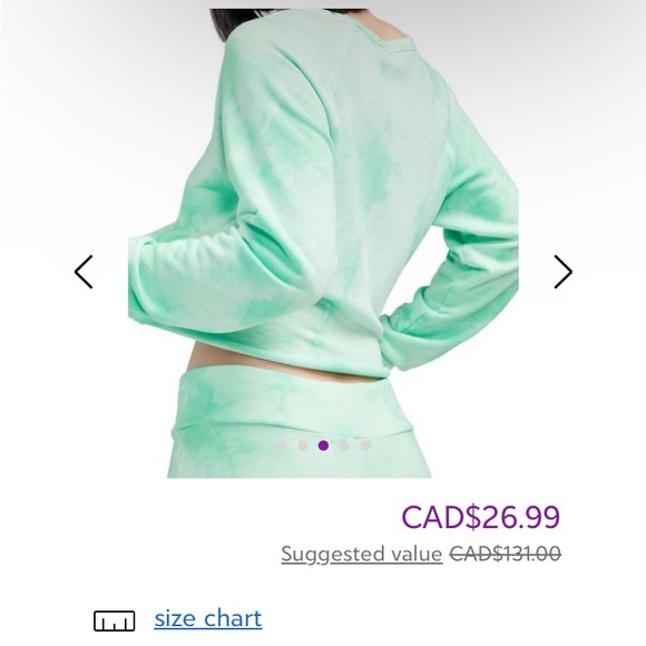 NEW Wildfox Green Ash Plasma Distressed AccentWorld Tour Crewneck Sweatshirt - Picture 3 of 6